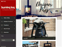 Tablet Screenshot of burninglog.com.au